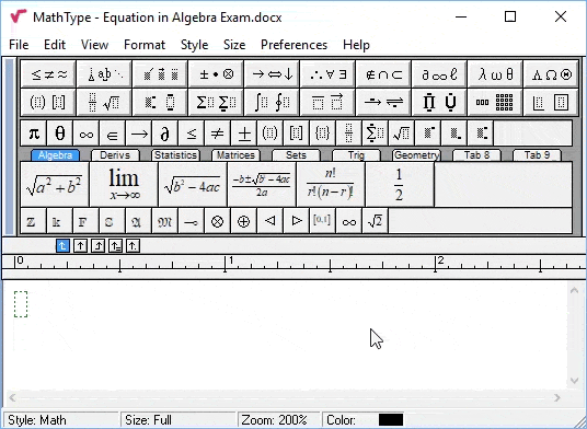 word equation editor tool